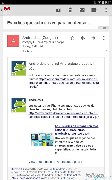 Gmail trên android cập nhật phiên bản 472 bỏ nút show pictures below khi đọc email - 2