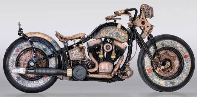 Harley-davidson độ phong cách cùng nghệ thuật tattoo - 1