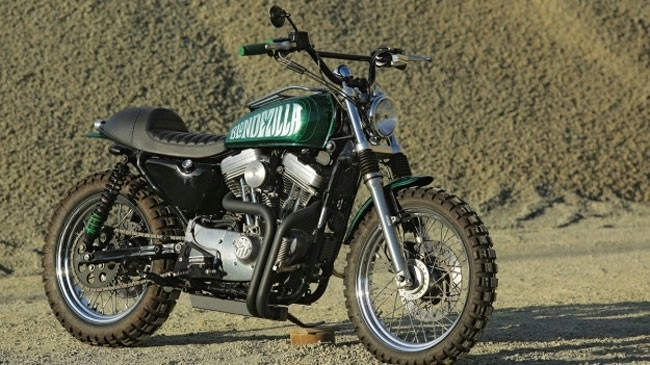 Harley-davidson sportster độ scrambler của nữ nhà báo - 1