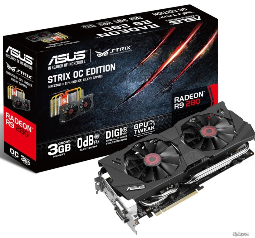 Hé lộ vài thông tin về asus radeon r9 280 strix oc - 4