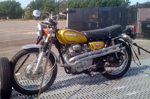 Honda cl350 phong cách brat-tracker - 1