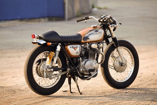 Honda cl350 phong cách brat-tracker - 4