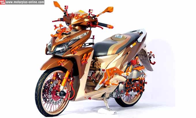 Honda click 125i độ phong cách rất hoàng tộc - 2