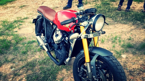 Honda cx400 cafe racer màu nóng sài gòn - 4