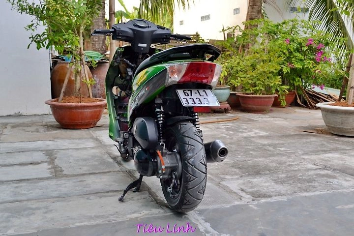 Honda dylan xanh lá độ với phong cách cực gấu - 4