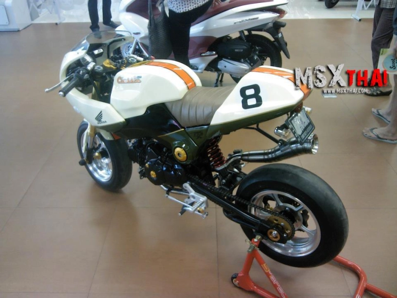 Honda msx độ cafe racer với pô con sâu - 5