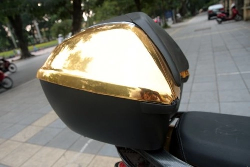 Honda sh 2011 dán crome vàng chóe - 4