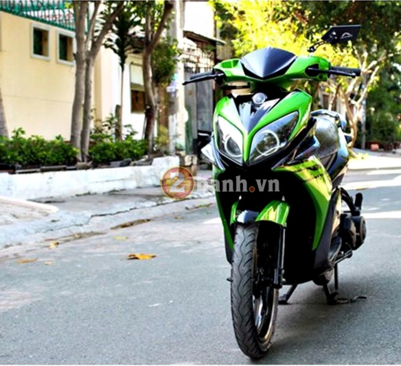 Honda sh xanh kawasaki đọ dáng cùng nouvo lx - 4