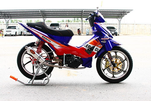 Honda wave x repsol racing cực ngầu trên đường đua - 10