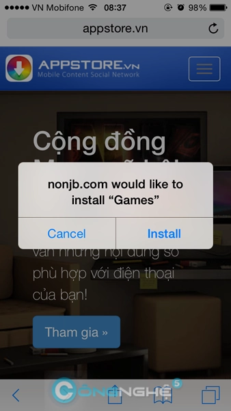 Hướng dẫn cài appvn cho ios 8 không cần jailbreak - 2