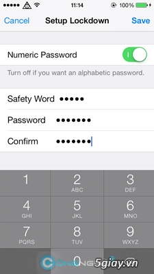 Hướng dẫn chi tiết đặt mật khẩu cho ứng dụng trong ios 7 - 4