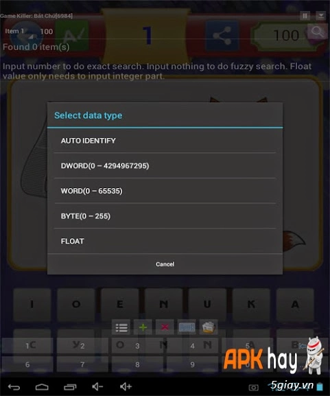 Hướng dẫn hack game bắt chữ -duoi hinh bat chu android - 4