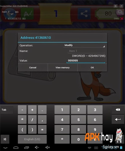 Hướng dẫn hack game bắt chữ -duoi hinh bat chu android - 9