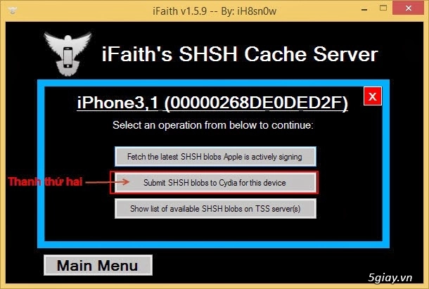 Hướng dẫn lưu shsh va apticket băng ifaith 159 cho iphone ipad ipod touch - 7