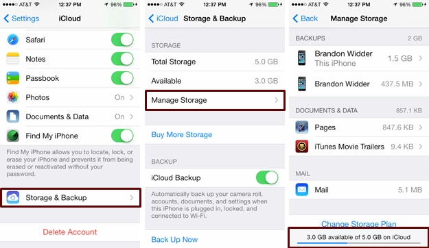 Hướng dẫn sử dụng icloud trên các thiết bị ios 7 - 10