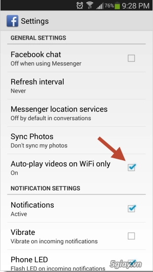 Hướng dẫn tắt tính năng autoplay video của facebook trên smartphone - 3