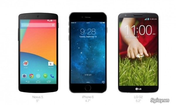 Iphone 6 47 inch đọ dáng cùng loạt siêu phẩm android - 3