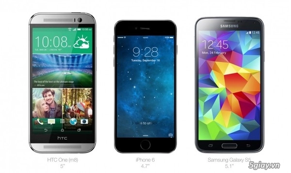 Iphone 6 47 inch đọ dáng cùng loạt siêu phẩm android - 4