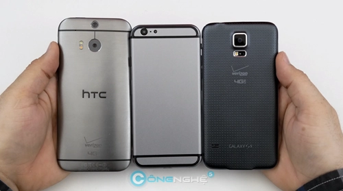 Iphone 6 đọ dáng với htc m8 và galaxy s5 - 4