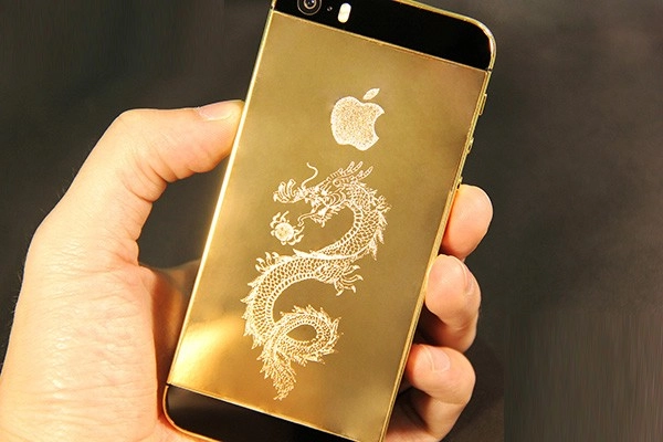 Iphone mạ vàng 24k phiên bản mã đáo thành công - 4