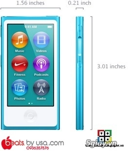 Ipod nano gen 7 máy nghe nhạc bán chạy nhất hè 2014 - 2