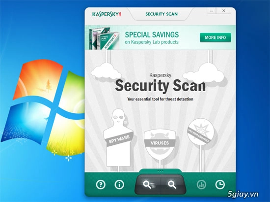 Kaspersky security scan - kiểm tra nhanh tính an toàn của windows - 1