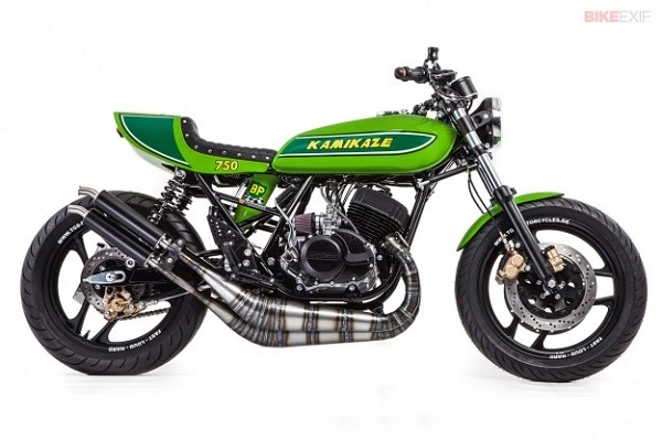 Kawasaki h1 mô tô 2 thì độ cafe racer theo phong cách nhật - 1