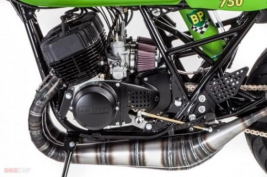 Kawasaki h1 mô tô 2 thì độ cafe racer theo phong cách nhật - 3