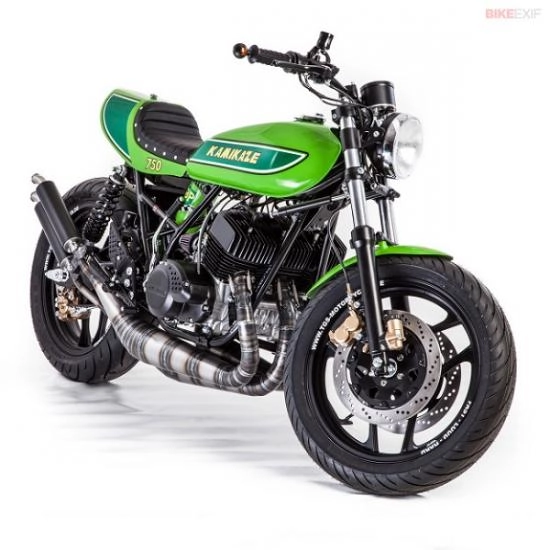 Kawasaki h1 mô tô 2 thì độ cafe racer theo phong cách nhật - 5