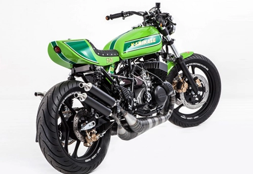 Kawasaki kamikaze xế nổ 2 thì độ cafe racer - 3