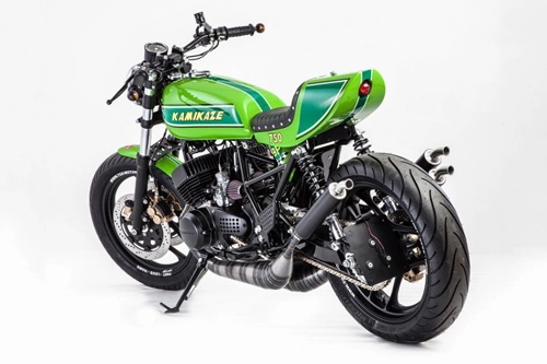 Kawasaki kamikaze xế nổ 2 thì độ cafe racer - 4