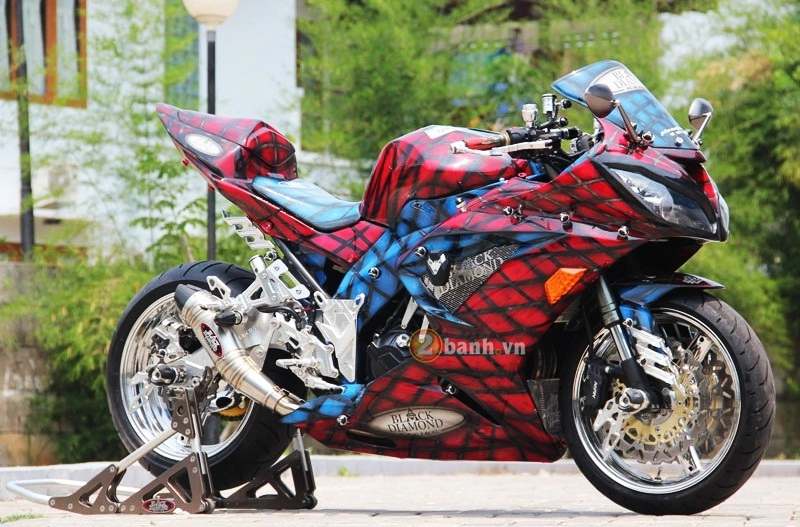 Kawasaki ninja 250 độ phiên bản spiderman - 1