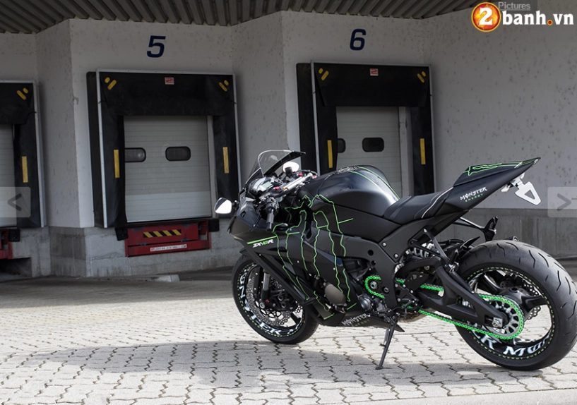 Kawasaki ninja zx-10r độ cực ngầu theo phong cách monster - 9