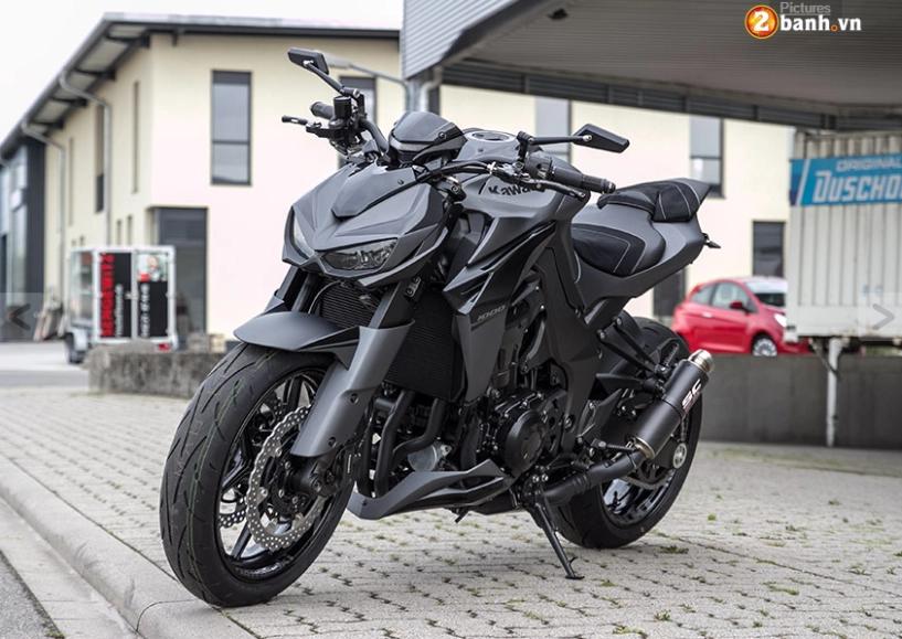 Kawasaki z1000 2015 độ siêu ngầu với phiên bản matt black - 1