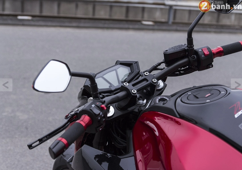 Kawasaki z800 độ phong cách với màu đỏ lạ lẫm - 4