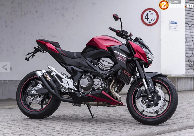 Kawasaki z800 độ phong cách với màu đỏ lạ lẫm - 15