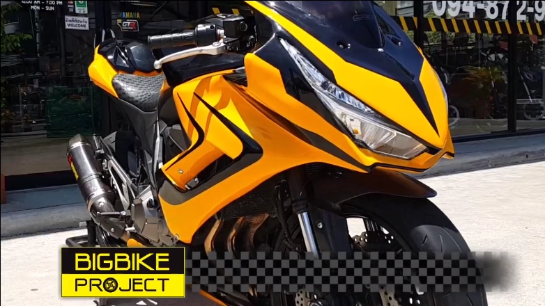 Kawasaki z800 độ sportbike với đèn pha vario độc đáo trên đất thái - 2