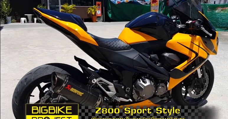 Kawasaki z800 độ sportbike với đèn pha vario độc đáo trên đất thái - 3