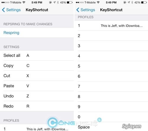 Keyshortcut pro thêm nhiều tính năng copypaste cho bàn phím ios 7 - 2