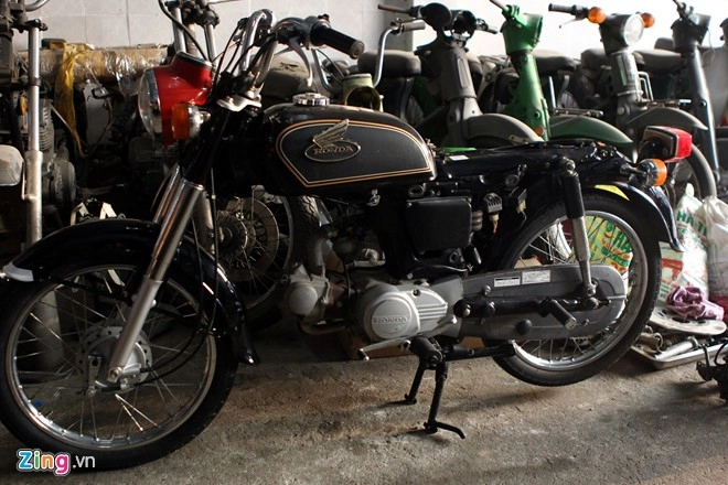 Kho xe môtô cũ trong xưởng phục chế ở hà nội - 9