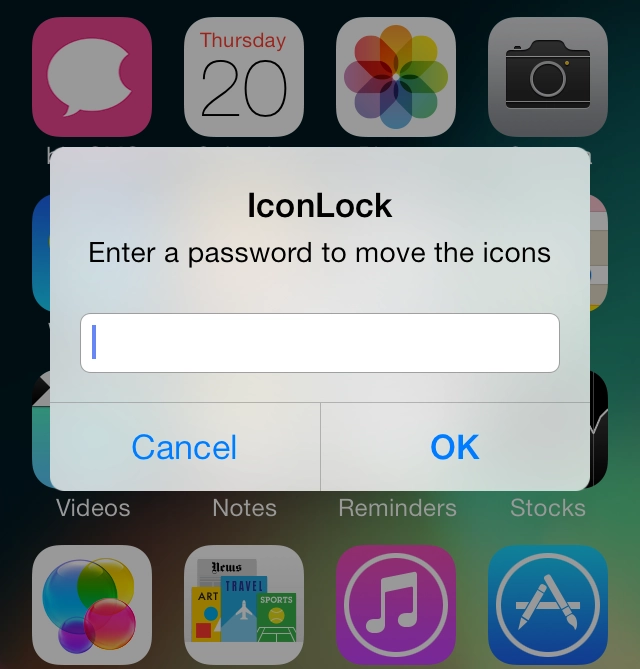 Không cho di chuyển các icon trên màn hình home bằng mật khẩu - 3