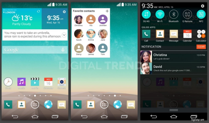 Lg g3 có ảnh chụp màn hình chính thức - 1
