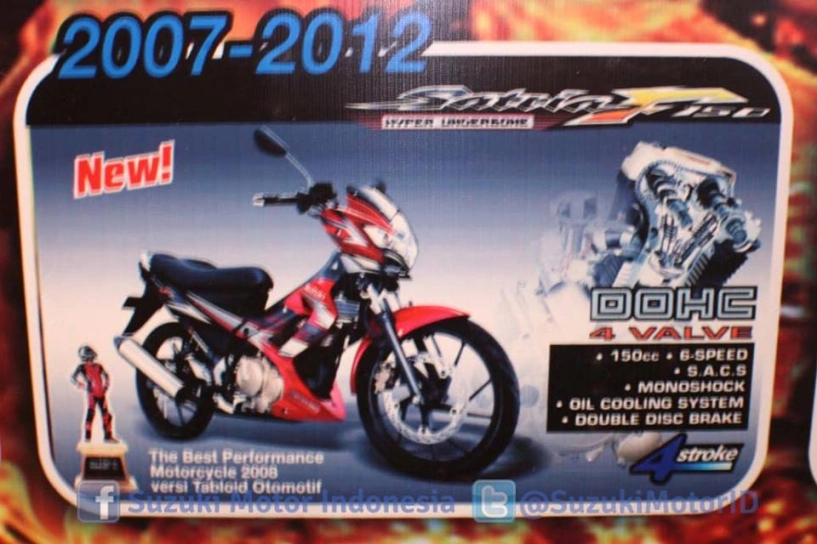 Lịch sử dòng xe satria của suzuki qua các thời kỳ - 6