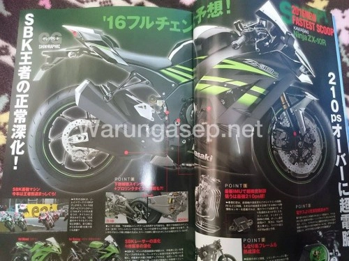 Lộ ảnh kawasaki zx-10r 2016 trên tạp chí nhật bản - 1