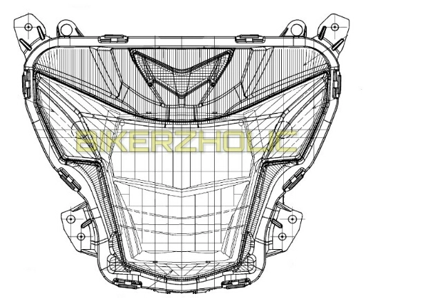 Lộ bản thiết kế rõ nét của đầu đèn satria fu150 fi mới - 1