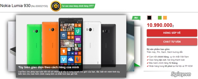Lumia 930 lộ giá bán vào khoảng 11 triệu đồng - 2