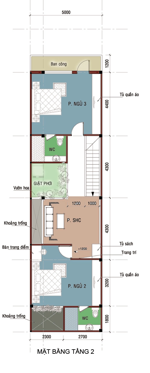 Mặt bằng ngôi nhà được cải tạo - 2