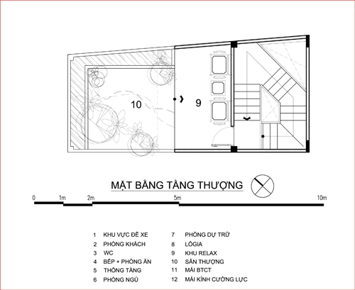 Mặt bằng nhà mặt tiền 3m thành biệt thự - 5