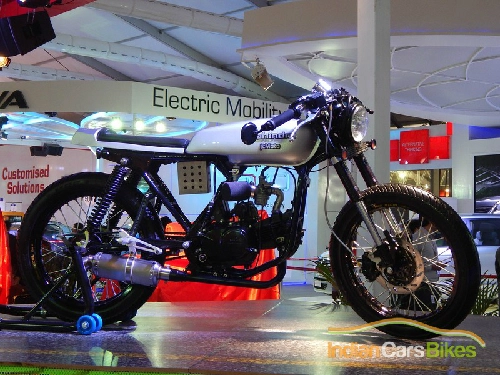 Mẫu độ concept cafe racer và scrambler của mahindra - 5