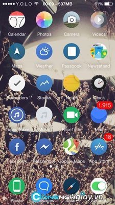 Mẹo biến các icon ios 7 thành tròn vo - 4